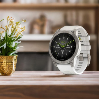 Смарт-часы Garmin Epix Gen 2 Sapphire 33.02мм 1.3" AMOLED корп.титан рем.белый (010-02582-21) от магазина РЭССИ