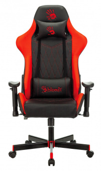 Кресло игровое A4Tech Bloody GC-870 черный/красный ромбик эко.кожа с подголов. крестов. металл от магазина РЭССИ