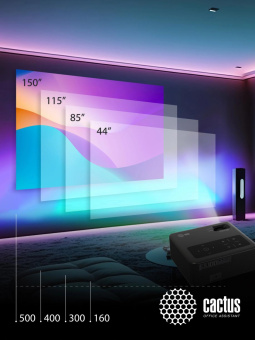 Проектор Cactus CS-PRM.01B.Full HD-A LCD 700Lm ANSI (1920x1080) 2500:1 ресурс лампы:50000часов 2xUSB typeA 2xHDMI 1.8кг от магазина РЭССИ