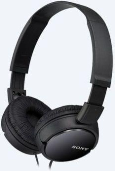 Гарнитура накладные Sony MDR-ZX110AP 1.2м черный проводные оголовье (MDR-ZX110AP/B) от магазина РЭССИ