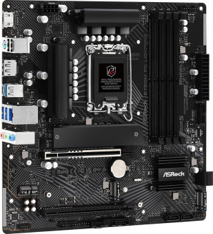 Материнская плата Asrock B760M PG LIGHTNING Soc-1700 Intel B760 4xDDR5 mATX AC`97 8ch(7.1) 2.5Gg RAID+HDMI+DP от магазина РЭССИ