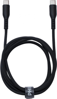 Кабель Philips DLC8701 USB Type-C (m)-USB Type-C (m) 1.2м черный коробка (упак.:1шт) от магазина РЭССИ