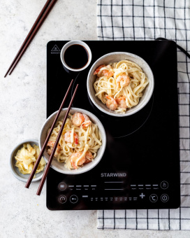 Плита Индукционная Starwind STI-1001 черный стеклокерамика (настольная) от магазина РЭССИ