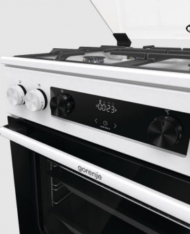 Плита Комбинированная Gorenje GK6C4WF белый (стеклянная крышка) реш.чугун от магазина РЭССИ