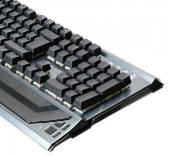 Клавиатура Оклик 980G HUMMER механическая серебристый/черный USB for gamer LED (подставка для запястий) (499580) от магазина РЭССИ
