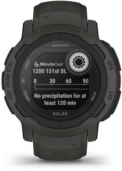 Смарт-часы Garmin Instinct 2 Solar 45мм 0.9" AMOLED корп.черный силикон рем.черный (010-02627-00) от магазина РЭССИ