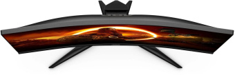 Монитор AOC 27" Gaming CQ27G2SE/BK черный/красный VA LED 16:9 HDMI матовая HAS Piv 250cd 2560x1440 165Hz FreeSync Premium Pro DP Quad 2K (1440p) 5.4кг от магазина РЭССИ