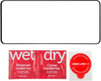 Защитное стекло для экрана Redline черный для Tecno Pova 6 2.5D 1шт. (УТ000039233) от магазина РЭССИ