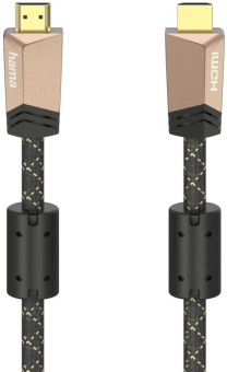 Кабель аудио-видео Hama Premium HDMI (m)/HDMI (m) 1.5м. феррит.кольца позолоч.конт. черный 5зв (00205025) от магазина РЭССИ