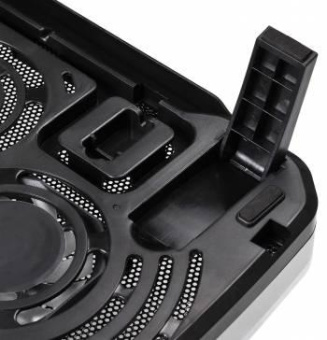 Подставка для ноутбука Buro BU-LCP156-B208 15.6"355x260x21мм 2xUSB 2x 80ммFAN 560г металлическая сетка/пластик черный от магазина РЭССИ