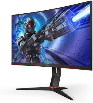 Монитор AOC 27" Gaming C27G2ZU черный/красный VA LED 0.5ms 16:9 HDMI M/M матовая HAS Piv 300cd 178гр/178гр 1920x1080 240Hz DP FHD USB 5.5кг от магазина РЭССИ