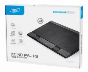 Подставка для ноутбука Deepcool WIND PAL FS (WINDPALFS) 17"382x262x24мм 27дБ 2xUSB 2x 140ммFAN 793г черный от магазина РЭССИ