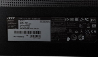 Монитор Acer 23.8" SB241Ybmix черный IPS LED 1ms 16:9 HDMI матовая 1000:1 250cd 178гр/178гр 1920x1080 D-Sub FHD от магазина РЭССИ