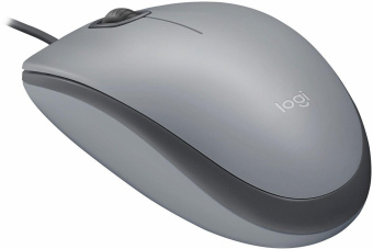Мышь Logitech M110 серый/темно-серый оптическая (1000dpi) silent USB (2but) от магазина РЭССИ