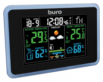 Погодная станция Buro BU-WSH168-COLOR черный от магазина РЭССИ