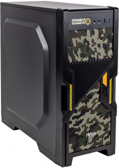 Корпус Hiper Combat черный без БП ATX 3x120mm 1xUSB2.0 1xUSB3.0 audio bott PSU от магазина РЭССИ