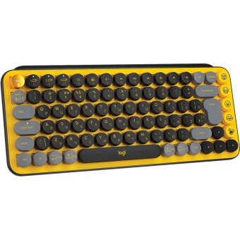 Клавиатура Logitech POP Keys механическая желтый/черный USB беспроводная BT/Radio от магазина РЭССИ
