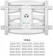 Кронштейн для телевизора Onkron M6L белый 40"-75" макс.45кг настенный поворот и наклон от магазина РЭССИ