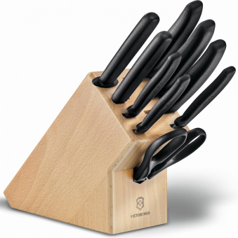 Набор ножей кухон. Victorinox Swiss Classic (6.7193.9) компл.:8шт scissors дерево/черный от магазина РЭССИ