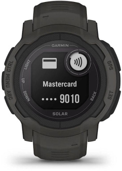 Смарт-часы Garmin Instinct 2 Solar 45мм 0.9" AMOLED корп.черный силикон рем.черный (010-02627-00) от магазина РЭССИ