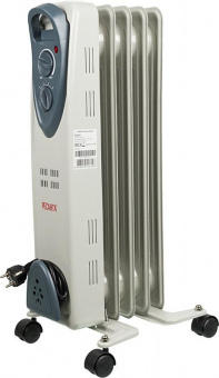 Радиатор масляный Ресанта ОМ-5Н 1000Вт белый от магазина РЭССИ