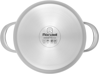 Кастрюля Rondell Admiring RDS-747 5.3л. d=22см (с крышкой) стальной от магазина РЭССИ