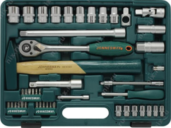 Универсальный набор торцевых головок 1/4"DR 6-13 мм и 1/2"DR 12-24 мм Jonnesway S04H52460S от магазина РЭССИ