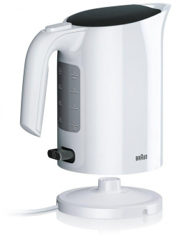 Чайник электрический Braun WK3000WH 1л. 2200Вт белый (корпус: пластик) от магазина РЭССИ
