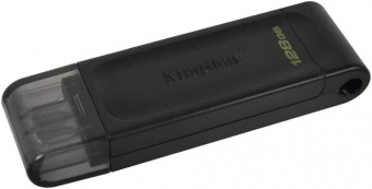 Флеш Диск Kingston 128Gb DataTraveler 70 Type-C DT70/128GB USB3.2 черный от магазина РЭССИ
