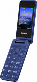 Мобильный телефон Philips E2601 Xenium синий раскладной 2Sim 2.4" 240x320 Nucleus 0.3Mpix GSM900/1800 FM microSD max32Gb от магазина РЭССИ