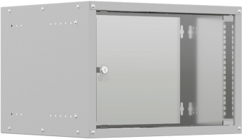 Шкаф коммутационный NTSS LIME (NTSS-WL6U5545GS) настенный 6U 550x450мм пер.дв.стекл несъемн.бок.пан. 30кг серый 110град. от магазина РЭССИ