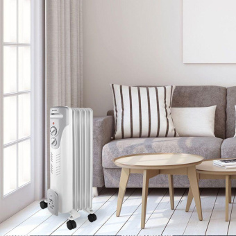 Радиатор масляный Vitek VT-1707 1000Вт белый от магазина РЭССИ