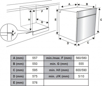 Духовой шкаф Электрический Weissgauff EOV 661 PDB черный от магазина РЭССИ