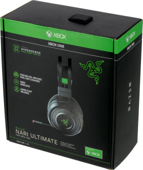 Наушники с микрофоном Razer Nari Ultimate черный/зеленый мониторные Radio оголовье (RZ04-02910100-R3M1) от магазина РЭССИ