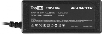 Блок питания TopON TOP-LT04 45W-19V 2.37A от бытовой электросети от магазина РЭССИ