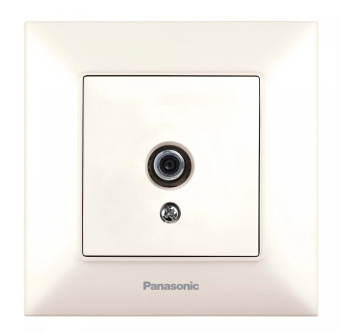 Розетка телев. Panasonic Arkedia Slim WNTC04632BG-RU концевая скрыт. IP20 бежевый (упак.:1шт) от магазина РЭССИ
