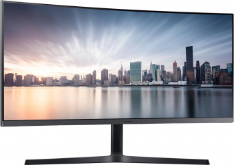 Монитор Samsung 34" Curved C34H890WGR серебристый VA LED 21:9 HDMI матовая HAS Pivot 300cd 178гр/178гр 3440x1440 DisplayPort Ultra HD 2K (1440p) USB 7.9кг от магазина РЭССИ