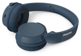 Гарнитура накладные Philips TAH4209 синий беспроводные bluetooth оголовье (TAH4209BL/00) от магазина РЭССИ