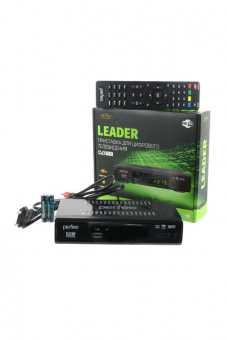 Цифровая ТВ-приставка PERFEO PF_A4412 "LEADER" DVB-T2/C для цифр.TV, Wi-Fi, IPTV, HDMI, 2 USB, DolbyDigital, пульт ДУ от магазина РЭССИ