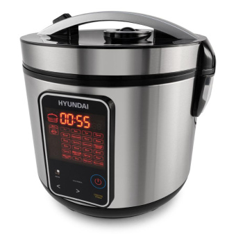 Мультиварка Hyundai HYMC-2400 5л 900Вт серебристый/черный от магазина РЭССИ