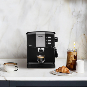 Кофеварка рожковая Vitek VT-1523 850Вт от магазина РЭССИ