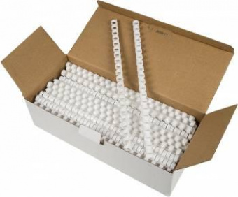 Пружины для переплета пластиковые Fellowes d=12мм 56-80лист A4 белый (100шт) CRC-53462 (FS-53462) от магазина РЭССИ