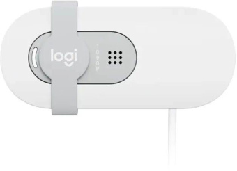 Камера Web Logitech HD Webcam Brio 100 Full белый 2Mpix (1920x1080) USB Type-C с микрофоном (960-001618) от магазина РЭССИ