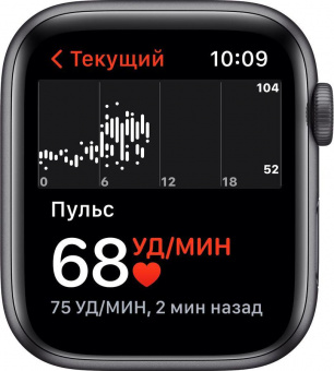 Смарт-часы Apple Watch SE A2352 44мм OLED корп.серый космос рем.темная ночь разм.брасл.:140-220мм (MKQ63LL/A) от магазина РЭССИ