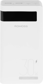 Мобильный аккумулятор Romoss Sense8PS Pro 30000mAh QC3.0/PD3.0 5A белый (1745988) от магазина РЭССИ