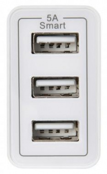 Сетевое зар./устр. Digma DGWC-3U-5A-WG 25W 5A универсальное белый от магазина РЭССИ