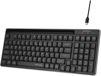 Клавиатура A4Tech Fstyler FBX70C черный USB беспроводная BT/Radio slim Multimedia (FBX70C) от магазина РЭССИ