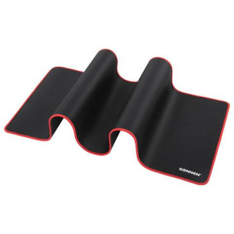 Компьютерный коврик для мыши и клавиатуры SONNEN BLACK TITAN XL большой 800x300x3 мм черный 513615 от магазина РЭССИ