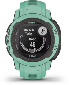 Смарт-часы Garmin Instinct 2S Solar Tactical 20мм 1.3" AMOLED корп.черный/мятный рем.мятный (010-02564-02) от магазина РЭССИ