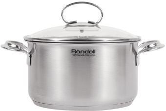 Кастрюля Rondell Zart RDS-1226 3.1л. d=20см (с крышкой) стальной от магазина РЭССИ